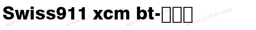Swiss911 xcm bt字体转换